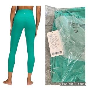 NWT Lululemon Align Plus Size High Rise Pant Pockets 25" Size 20 Maldives Green
